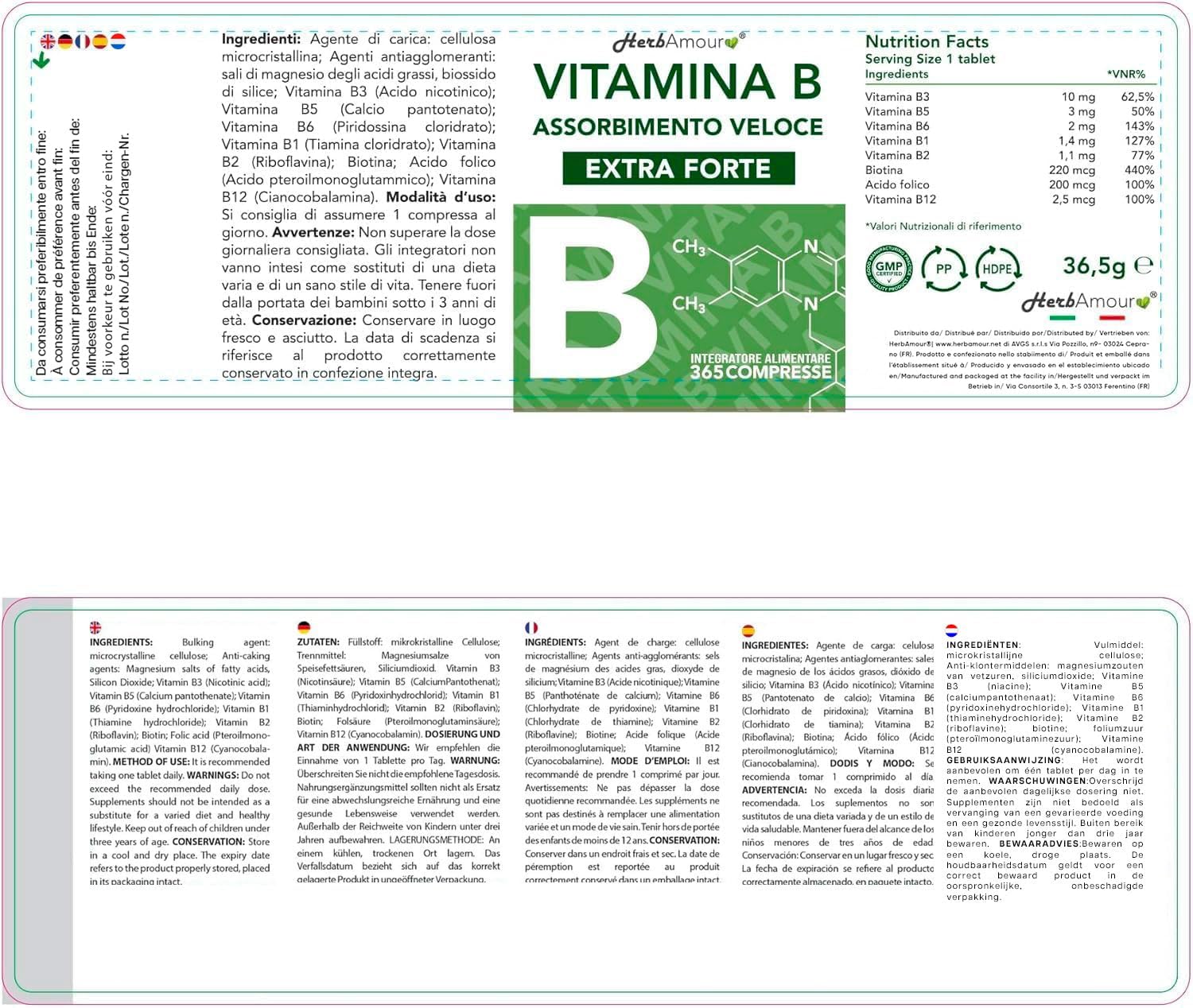 HerbAmour® Vitamina B