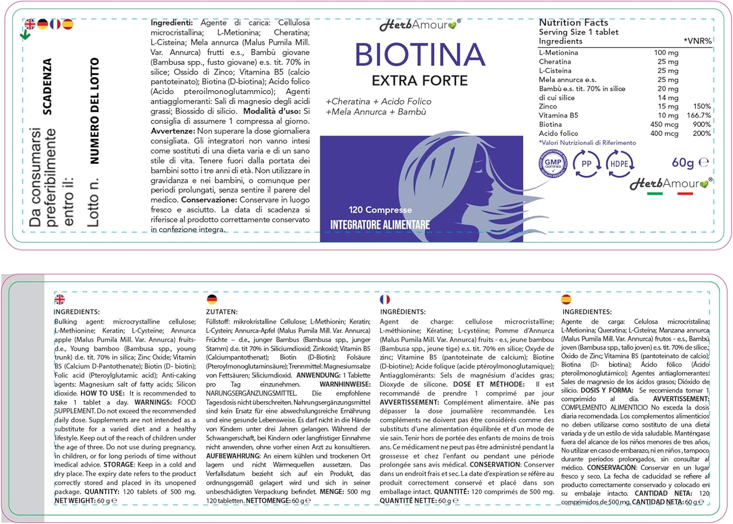 HerbAmour® Biotina Set