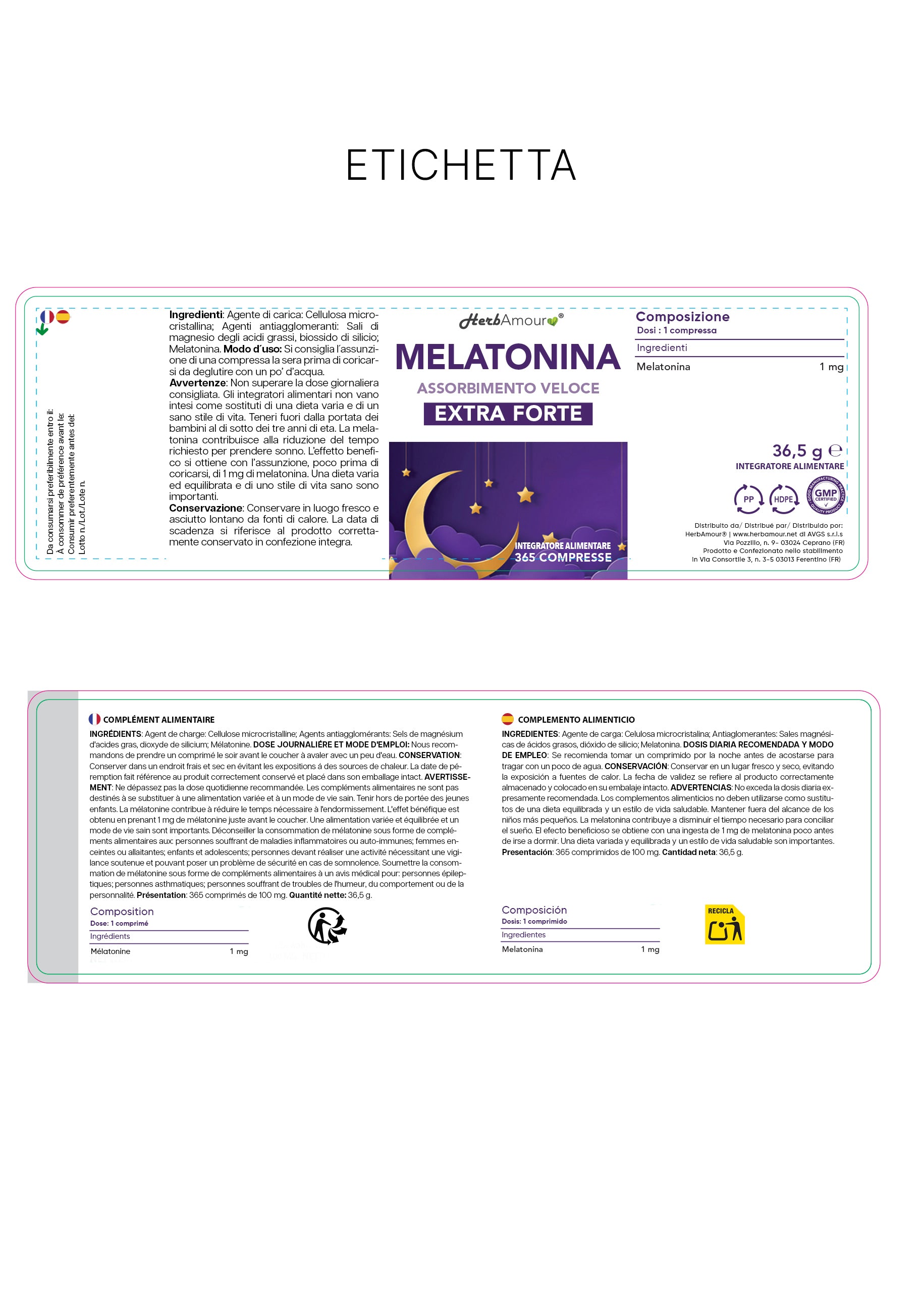HerbAmour® Melatonina