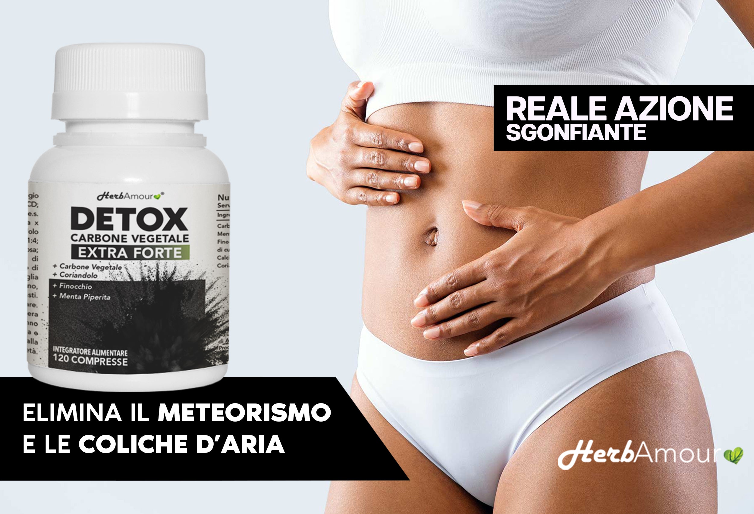 HerbAmour® Detox Carbone Attivo Vegetale