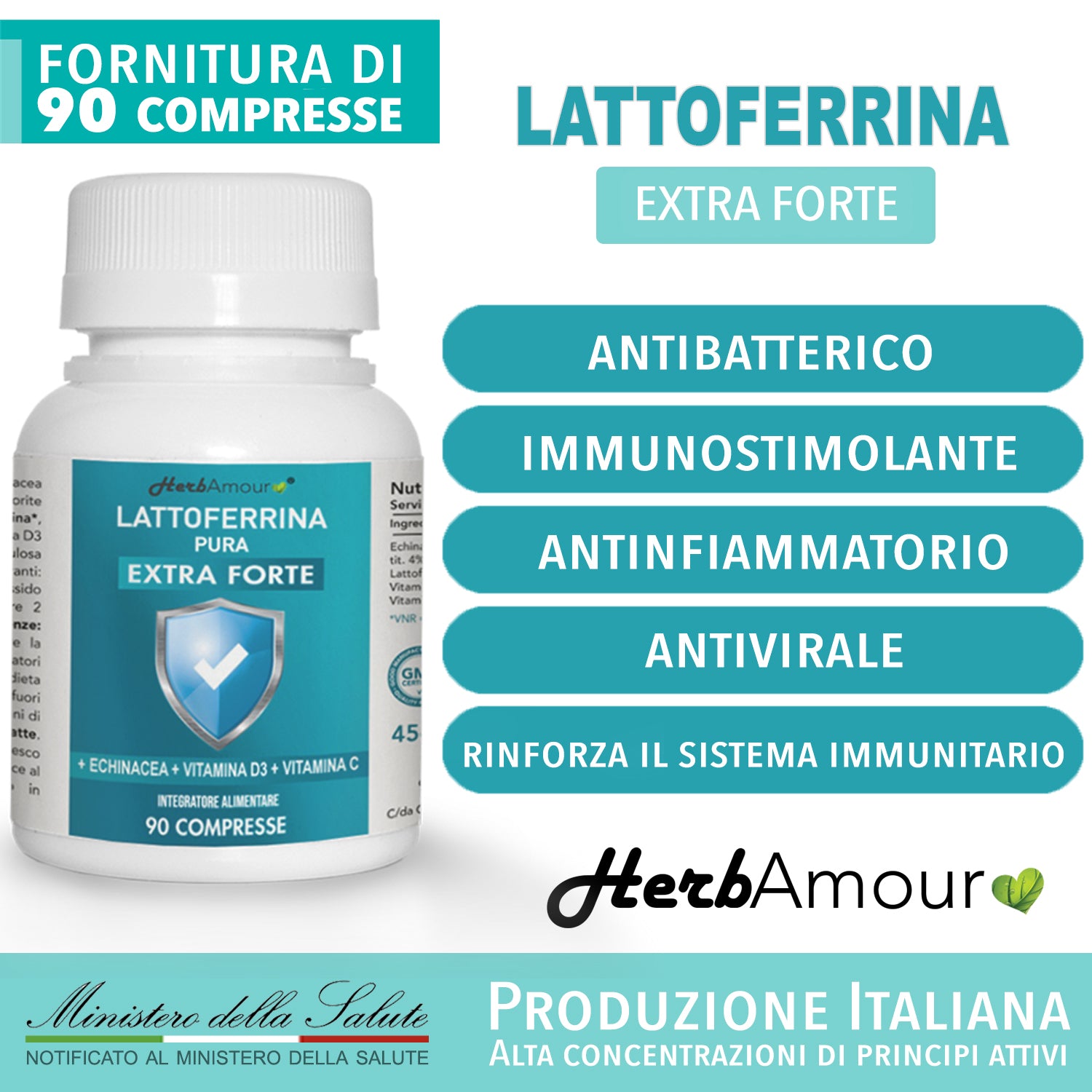 HerbAmour® LATTOFERRINA Pura