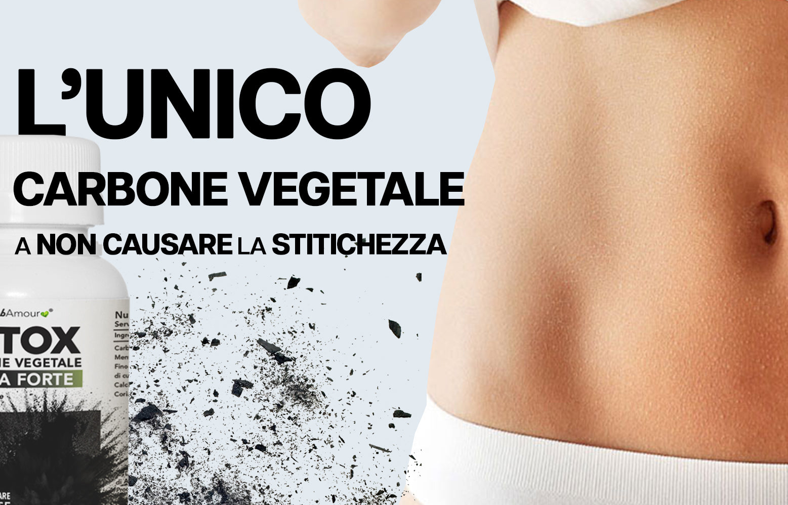 HerbAmour® Detox Carbone Attivo Vegetale