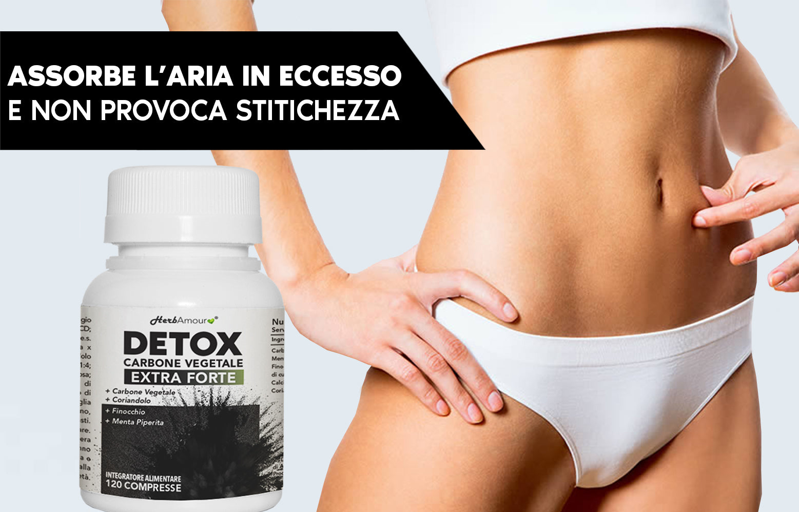 HerbAmour® Detox Carbone Attivo Vegetale